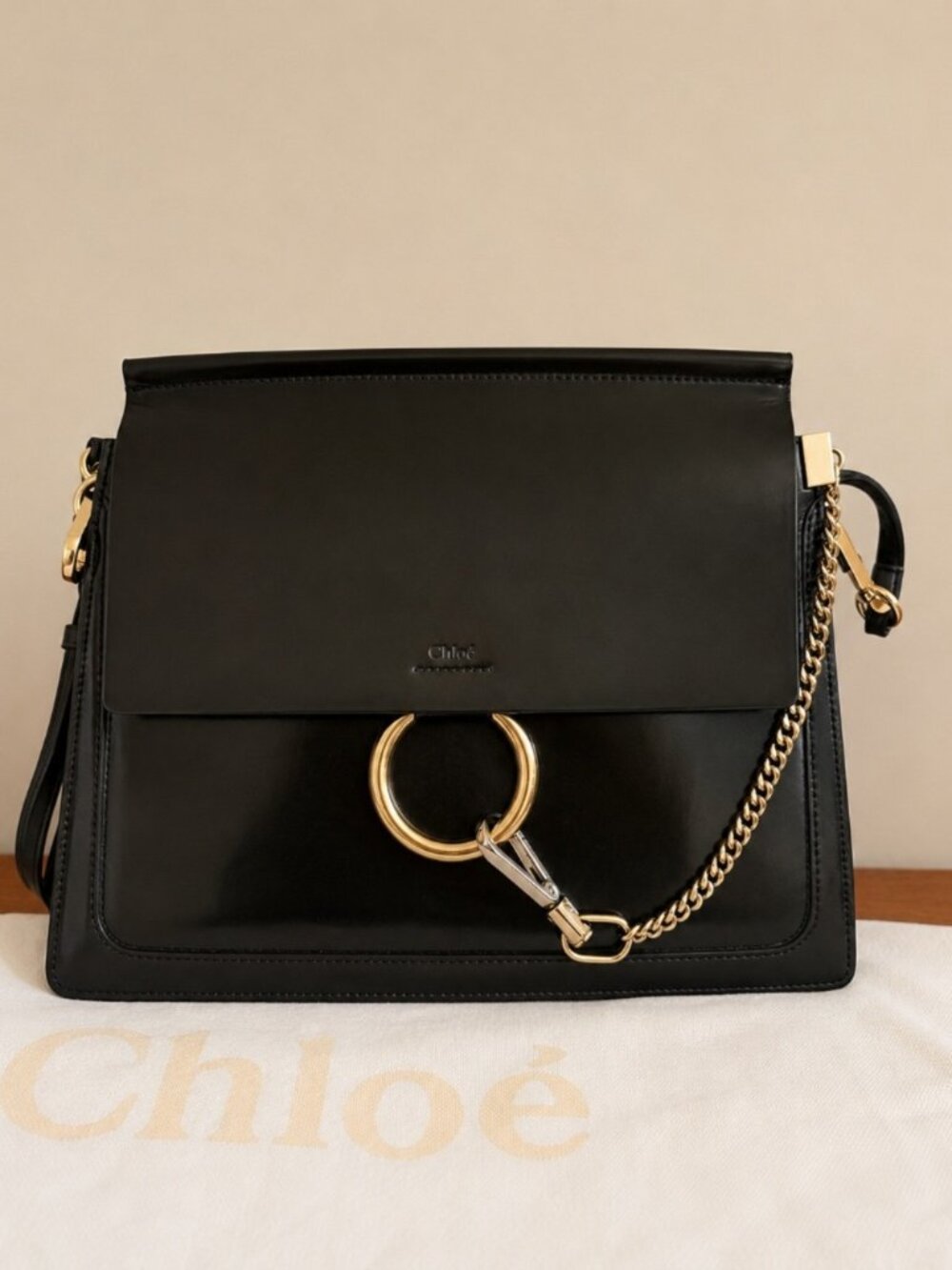 Chloe Faye Leather Shoulder Bag